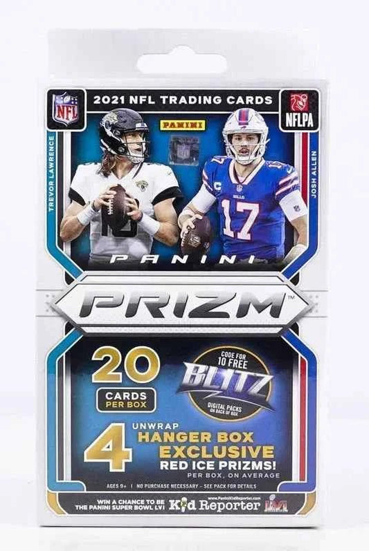 2021 Panini Prizm Football Hanger Box (Red Ice Prizms!) - CardVault Store