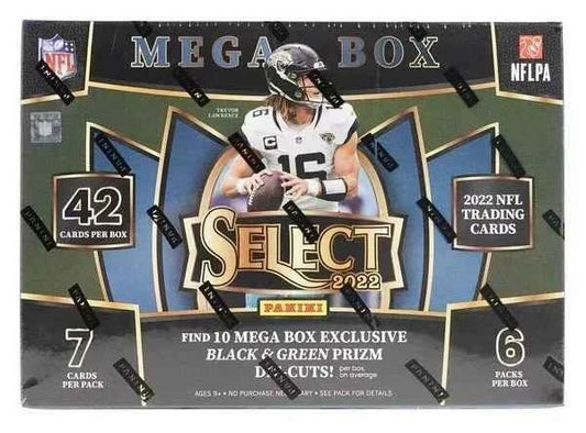 2022 Panini Select Football Mega Box (Black & Green Die-Cuts!) - CardVault Store