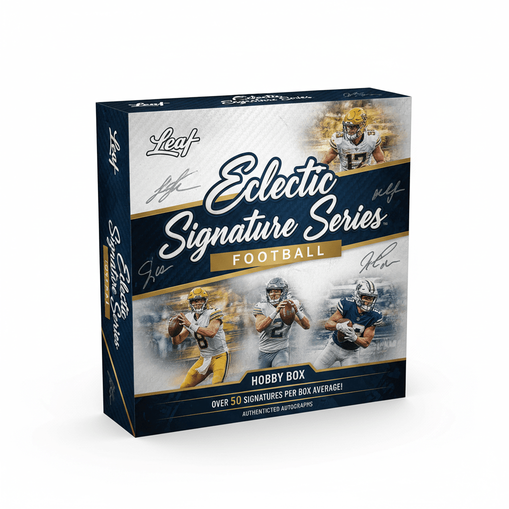 2025 Leaf Eclectic Signature Series Football Hobby Box - CardVault Store