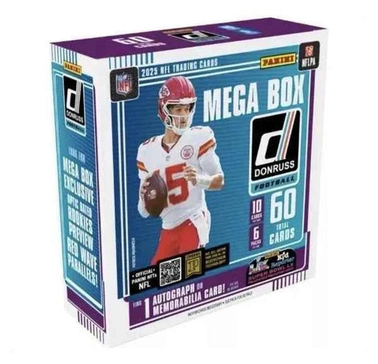 2025 Panini Donruss Football Mega Box (Red Wave Parallels) (SALE) - CardVault Store