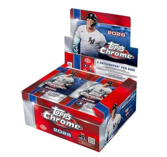 2026 Topps Chrome Baseball Hobby Jumbo Box - CardVault Store