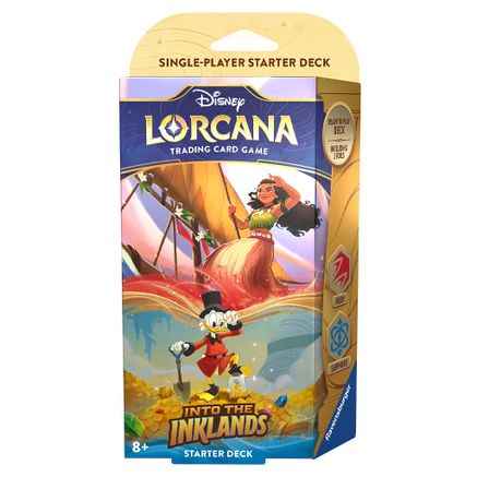 Disney Lorcana: Into The Inklands Starter Deck (Ruby and Sapphire) - CardVault Store