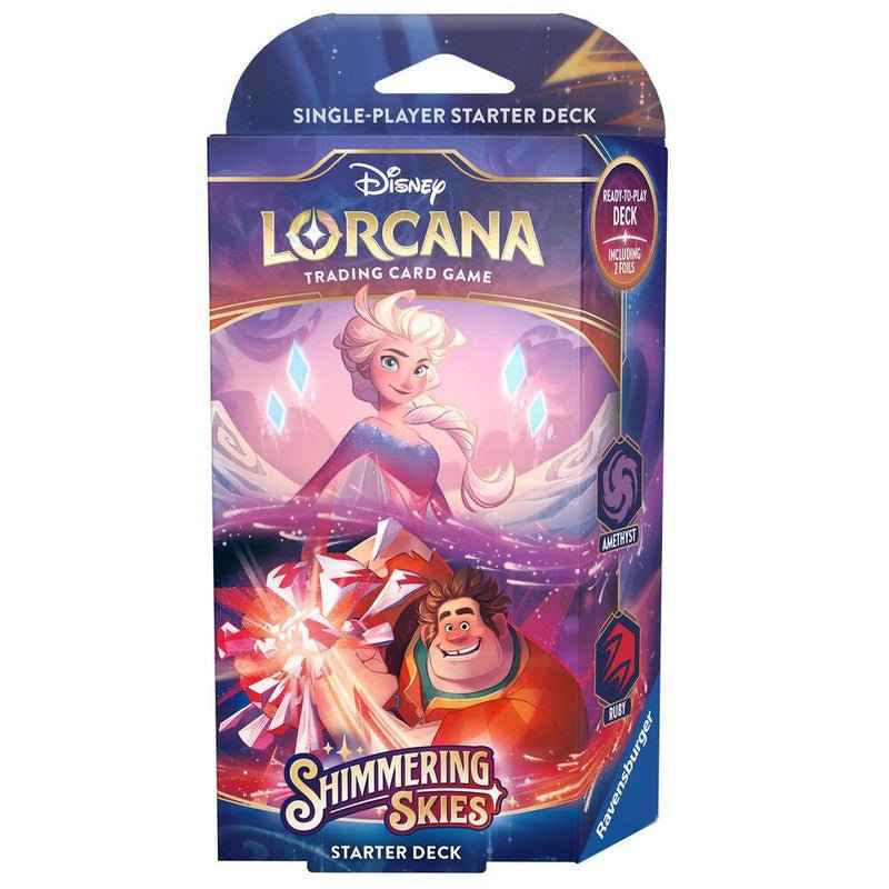 Disney Lorcana: Shimmering Skies Starter Deck (Amethyst and Ruby) - CardVault Store