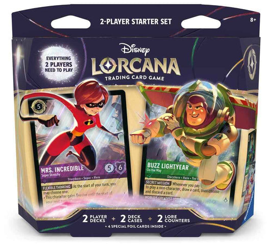 Disney Lorcana: Wilds Unknown 2-Player Deck (Elastagirl and Buzz Lightyear) - CardVault Store
