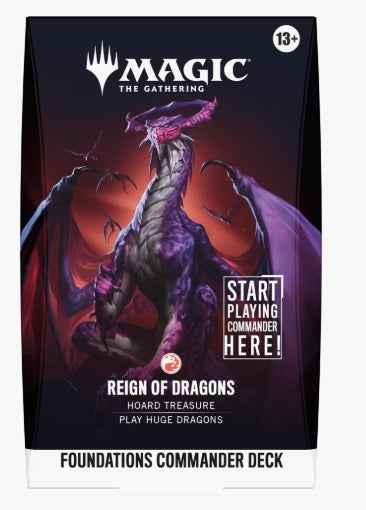 Magic The Gathering: Foundations Commander Deck (Reign of Dragons) (PRE-ORDER) - CardVault Store