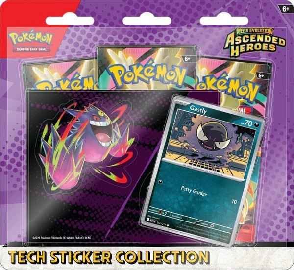 Pokemon TCG: Mega Evolution - Ascended Heroes Tech Sticker Collection (Ghastly)