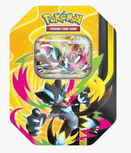 Pokemon TCG: Mega Evolution - Mega Forces Tin (Mega Zeraora EX) (PRE-ORDER) - CardVault Store